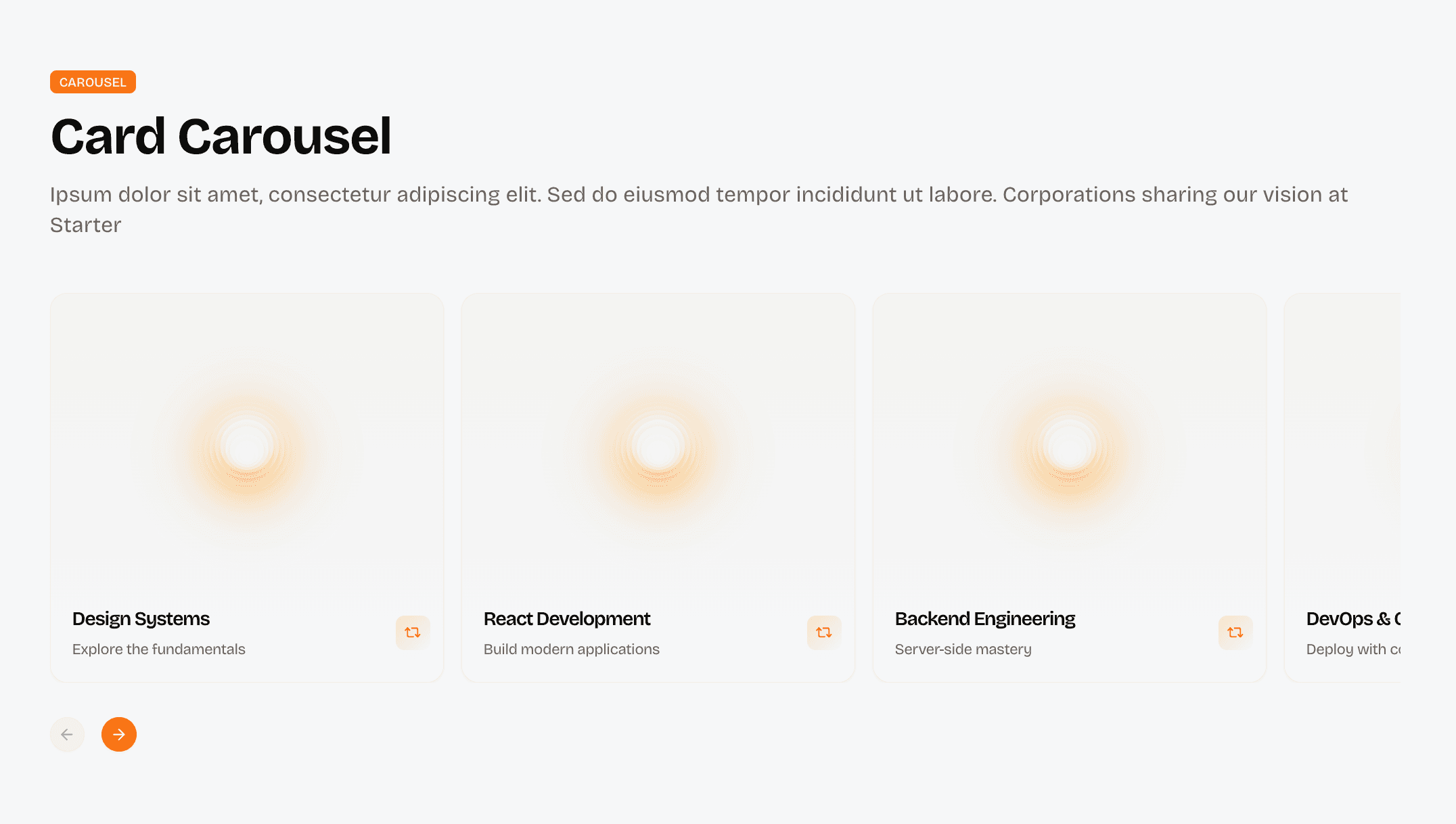 Carousel component