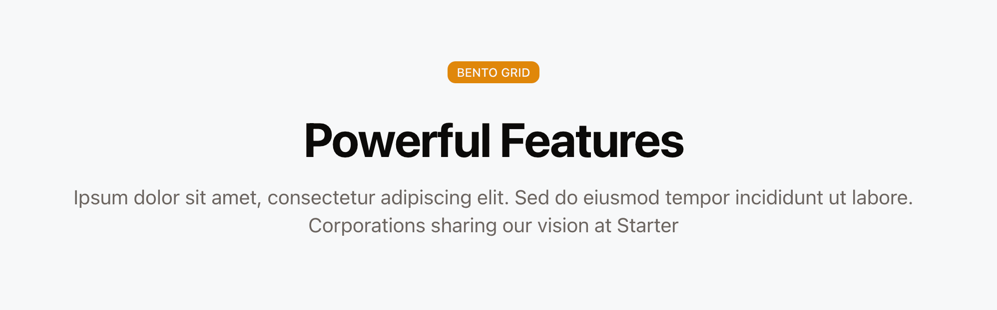 Section Header component
