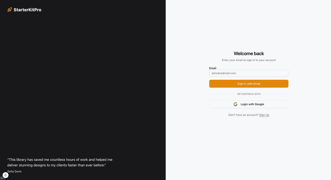 User Authentication feature illustration 2