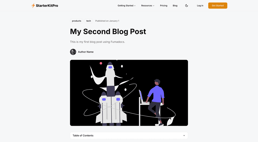 Dynamic Blog Pages feature illustration 2